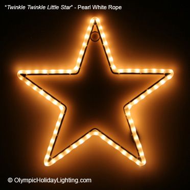 Twinkle Twinkle Little Star Christmas Rope Light Indoor Outdoor 