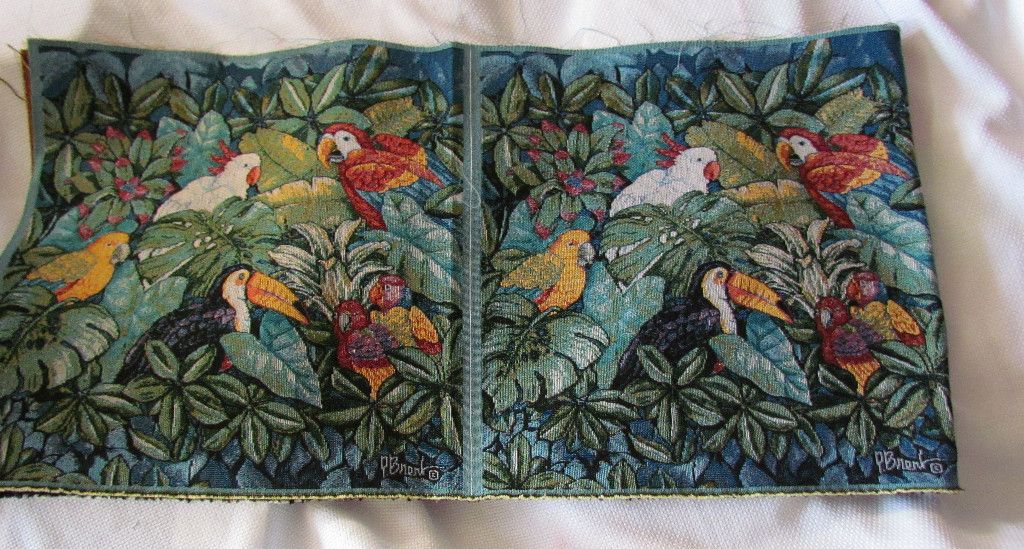Paul Brent Macaw Toucan Parrot Tropical Bird Jungle Fabric Pillow