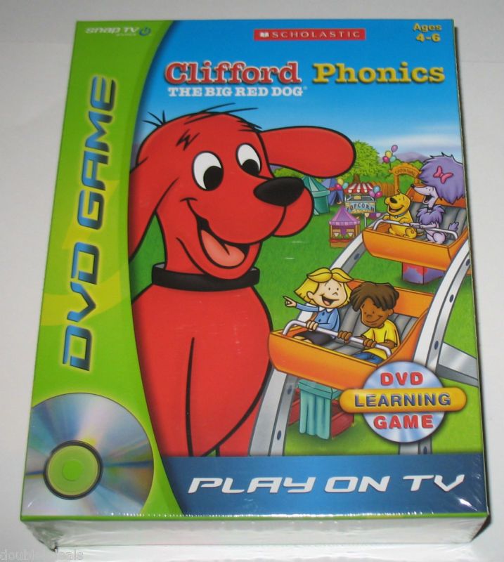 New Clifford The Big Red Dog DVD Phonics Game Play TV