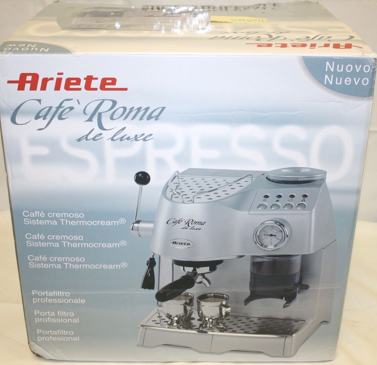 Ariete 1329 Cafe Roma Deluxe Semi Automatic Espresso Coffee Maker