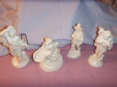 Vintage 19 Piece Atlantic Mold Ceramic Nativity Set w Animals People