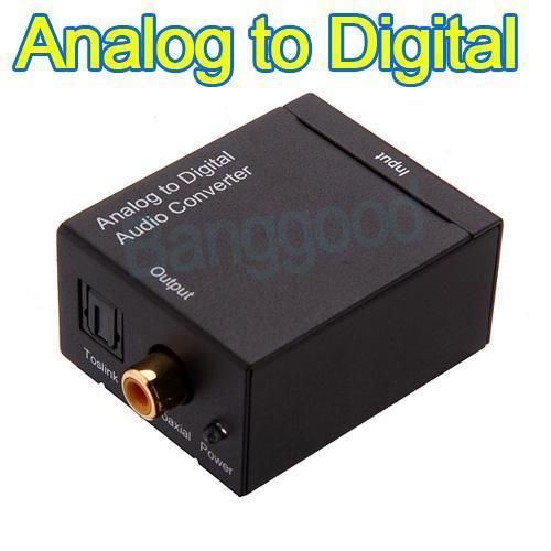  Analog to Digital Coaxial RCA Optical Toslink Audio Converter