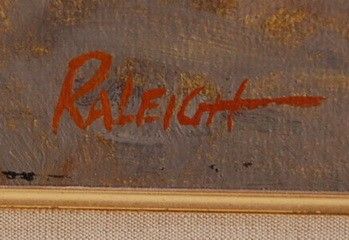 1962 ORIGINAL RALEIGH WILKERSON OIL PAINTING FROM THE VINCENT PRICE