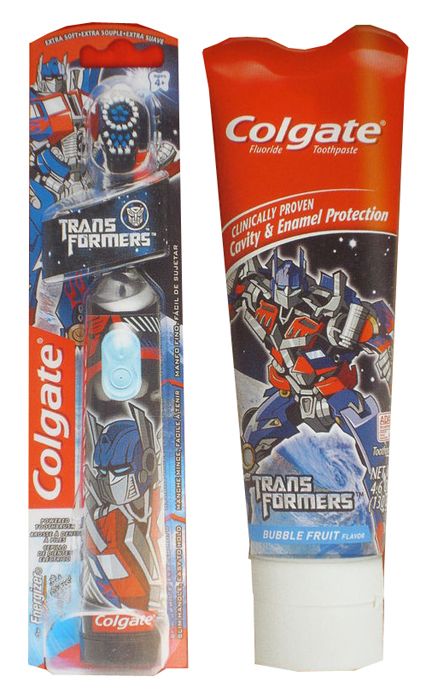 Colgate Transformers Powered Toothbrush Toothpaste