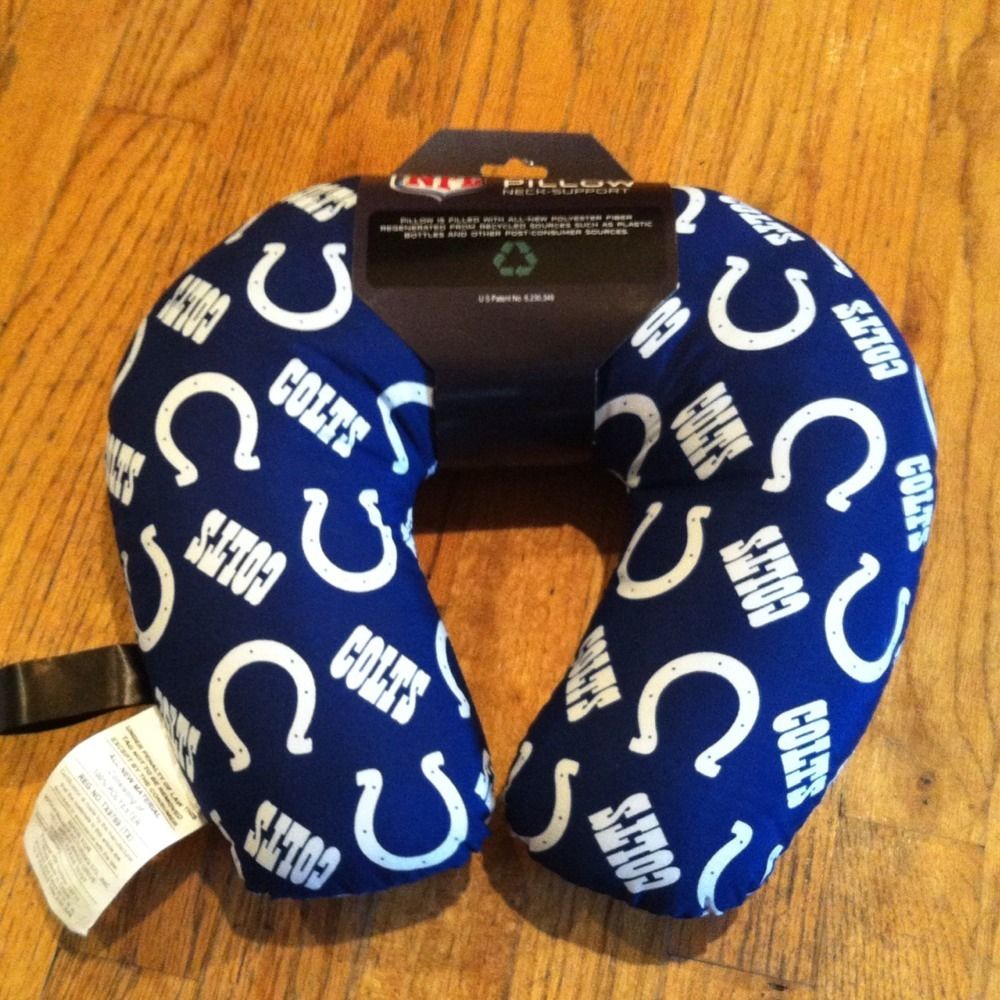New Indianapolis Colts Travel Pillow Neck Support NFL