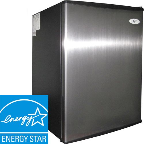Mini Stainless Steel Refrigerator New Compact Fridge 189707110318