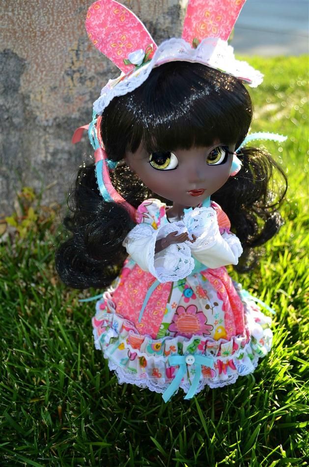 Pullip Doll Full Custom Corinna Black Like Another Queen Lolita Bunny