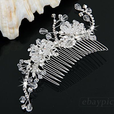  Rhinestone Crystal Jewelry Bridal Party Hair Comb New Hot