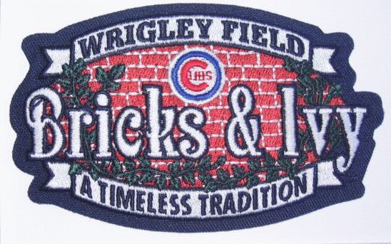 Chicago Cubs MLB Baseball Wrigley Field Bricks Ivy Commemorate Patch