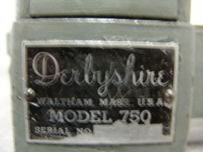 derbyshire model 750 bench top jewelers lathe