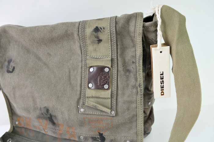 Diesel Men`s Shoulder Bag Messenger Bag Authentic