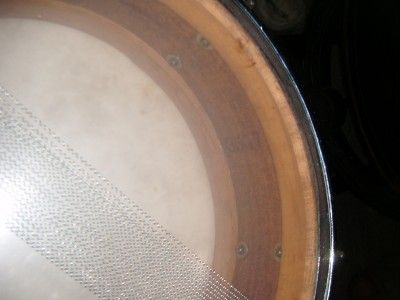 vintage ludwig wfl mahogany snare drum model 3507 tube lugs
