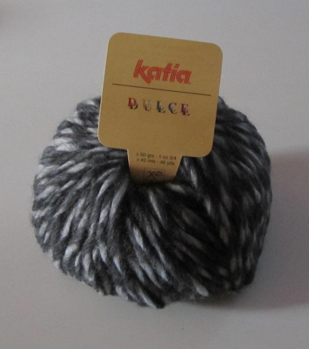 10 balls CHARCOAL KATIA DULCE color #17 soft chunky wool knitting yarn