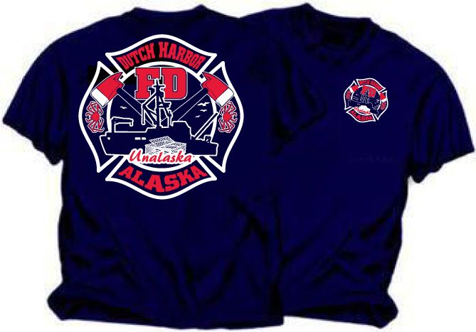 Dutch Harbor Fire Department T Shirt New Design