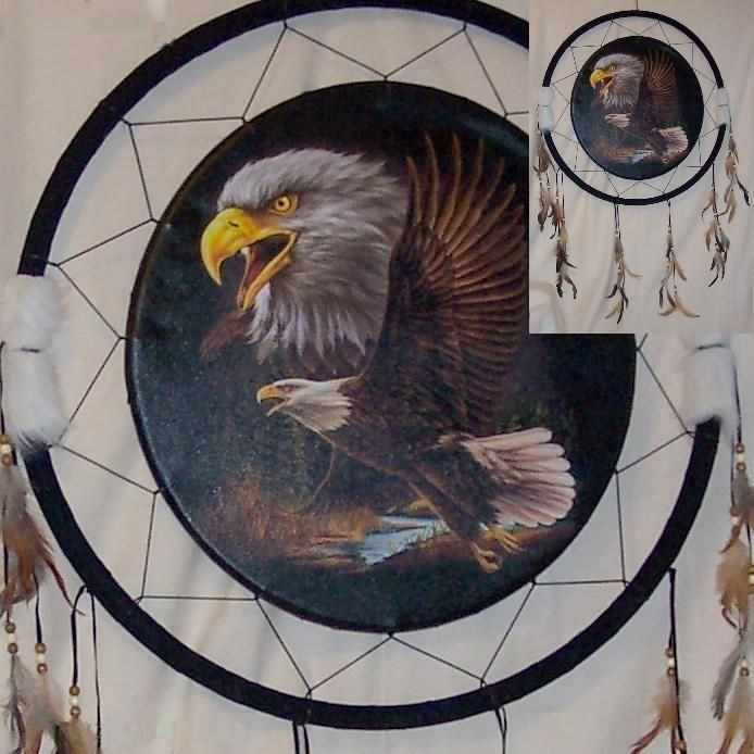  26in Eagle Dream Catcher Reproduction