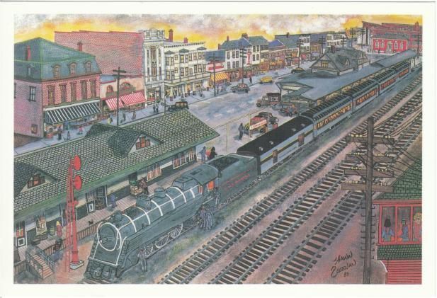 East Stroudsburg Lackawanna Railroad Station Postcard