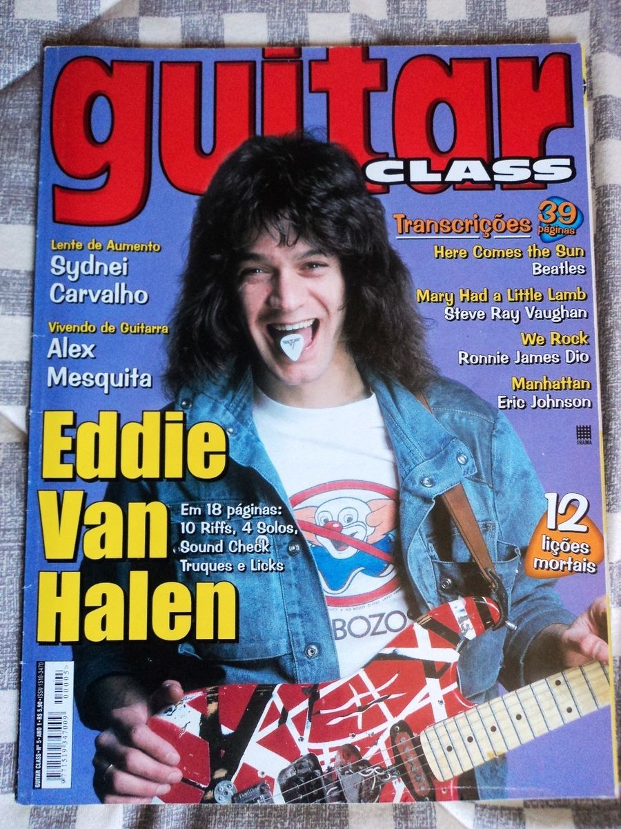 Magazine Guitar Class N 5 Eddie Van Halen June 2001 Brazil Collection