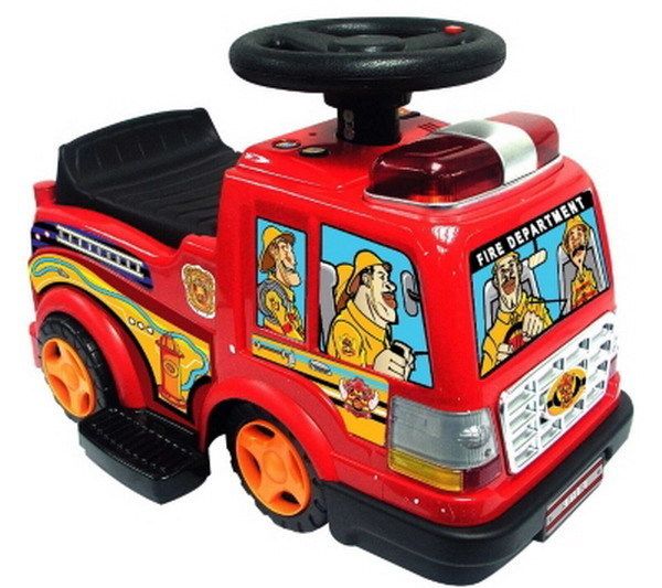  Fire Engine Rideon Kids Electric Ride On 6V Car Battery Power Vehicle