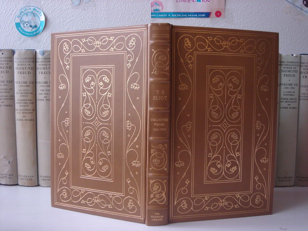  Library Collected Poems 1909 1962 by T s Eliot 976 Leather 100