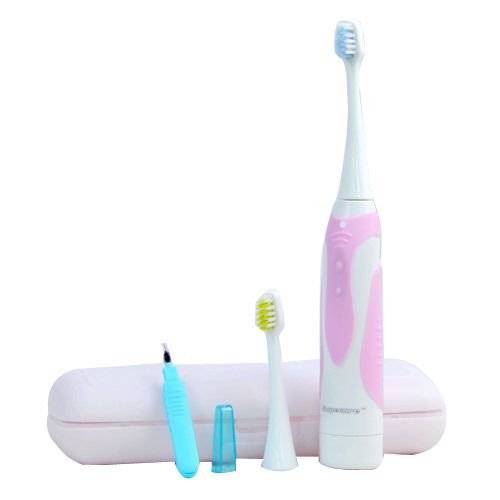 Sonic Battery Electric Toothbrush Travel Pack Pink