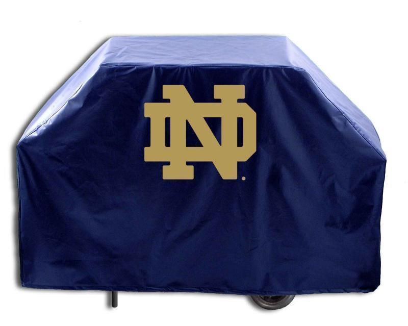 Notre Dame Fighting Irish ND Navy Vinyl Barbecue Grill Cover 2 Sizes