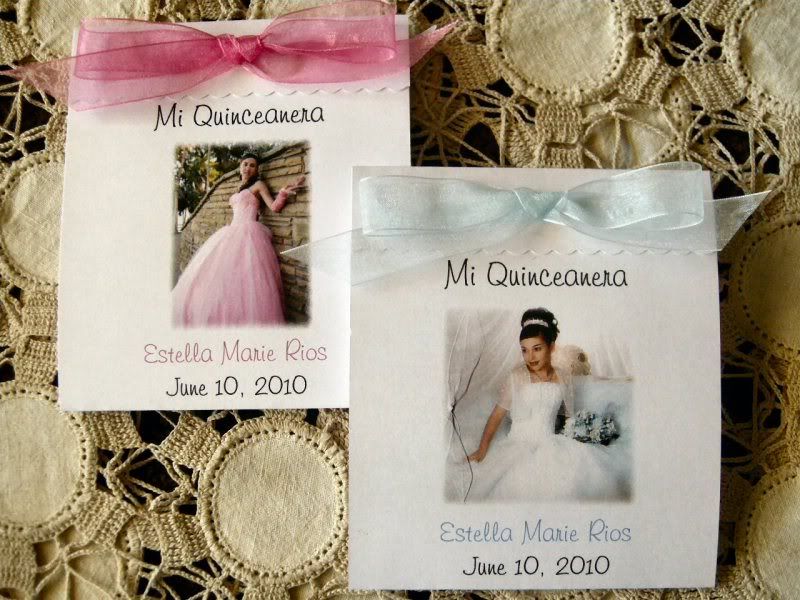 Quinceanera Photo Seed Favors 25 Personalized Birthday