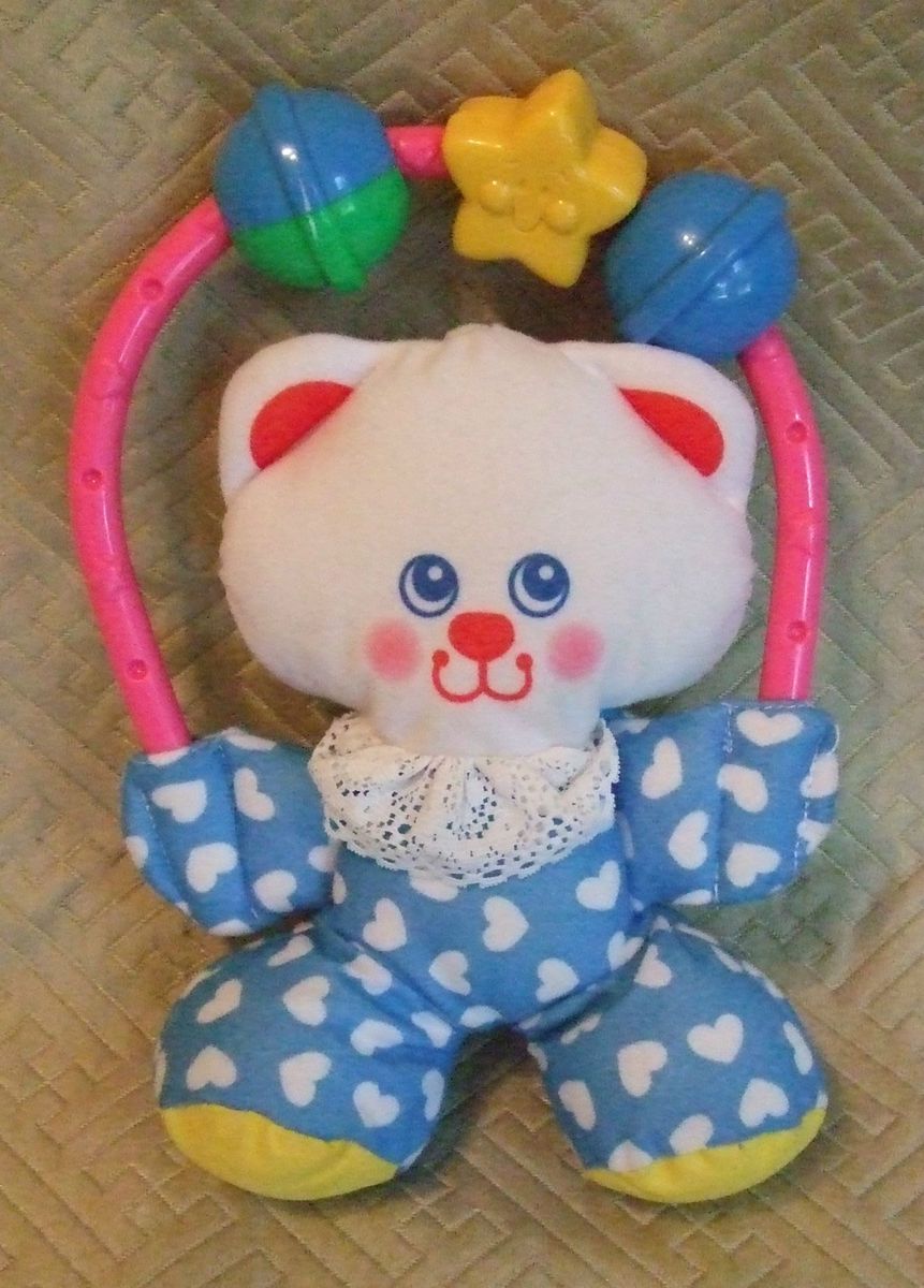Fisher Price 1996 Baby Rattle Toy Kitty Cat 1188