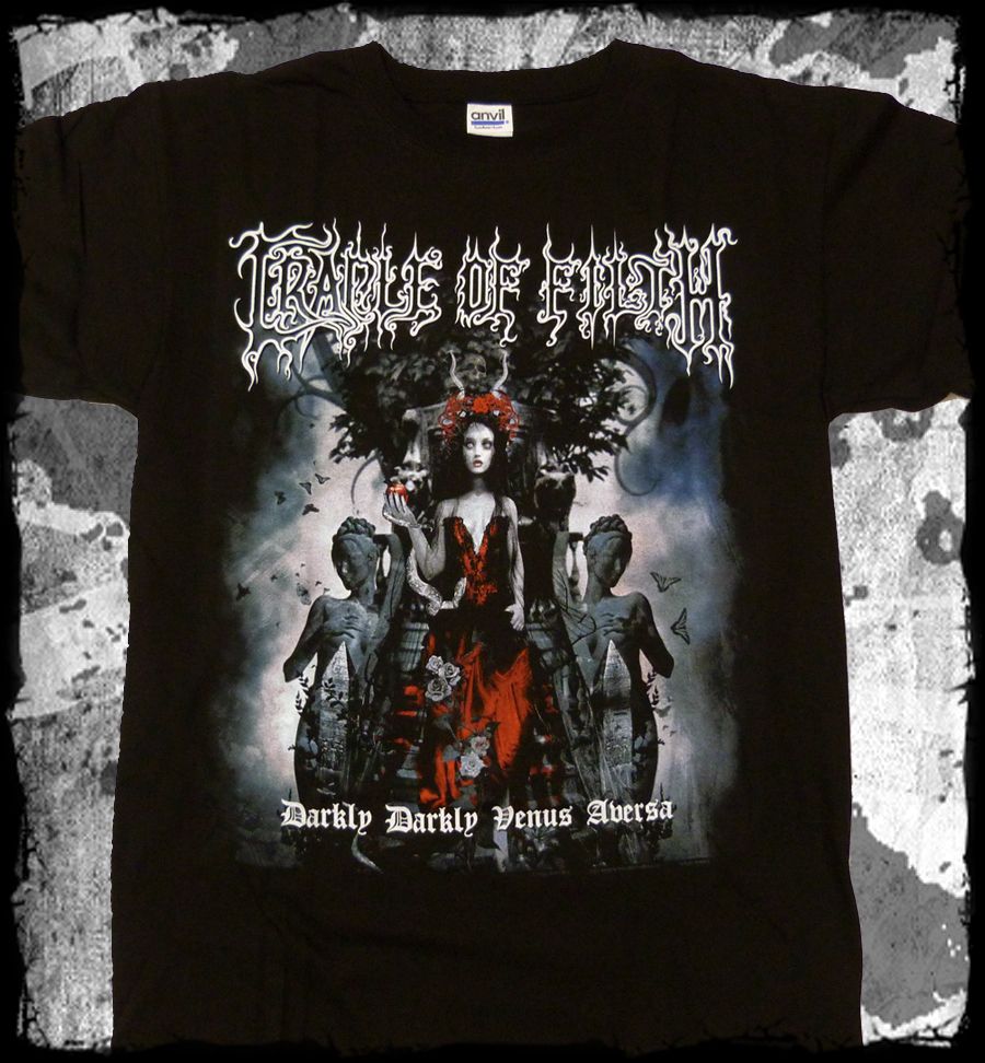 Cradle of Filth   Darkly Darkly Venus Abersa t shirt   Official   FAST