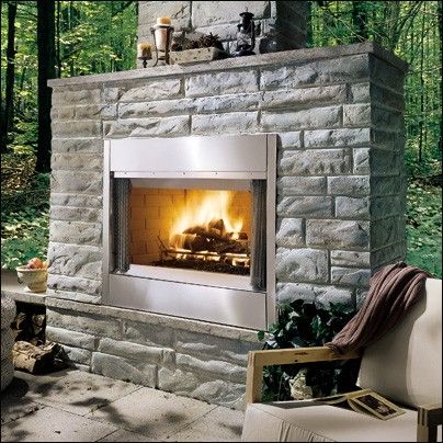 Monessen ODSR36A Al Fresco 36 Outdoor Wood Burning Fireplace