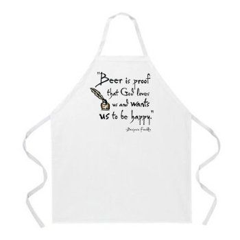 Beer Proof God Loves US Wants US Happy Apron Grill Cook