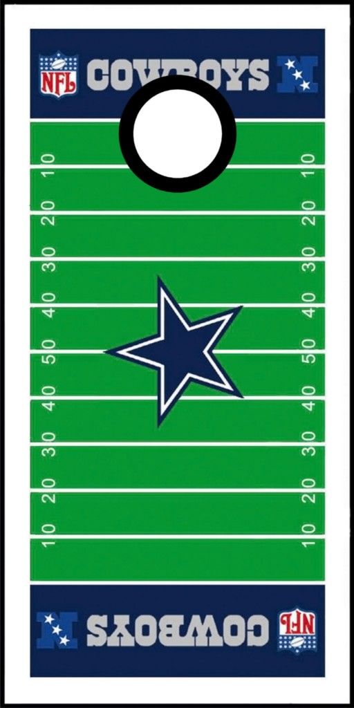 Dallas Cowboys Football Field Cornhole Bag Toss Game Wrap Graphic