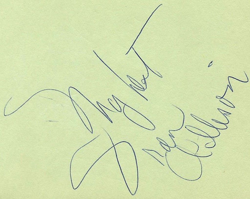 Fran Allison Vintage 70s Signed Album Page Autographed