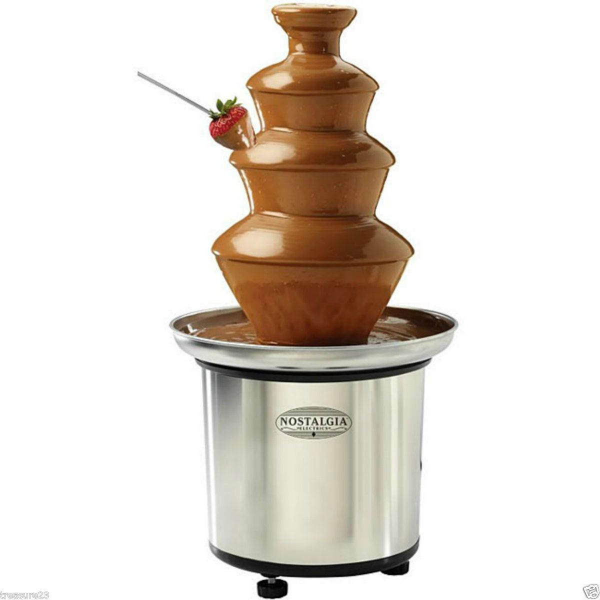  CFF 986 3 Tier Chocolate Fondue Fountain Stainless Steel