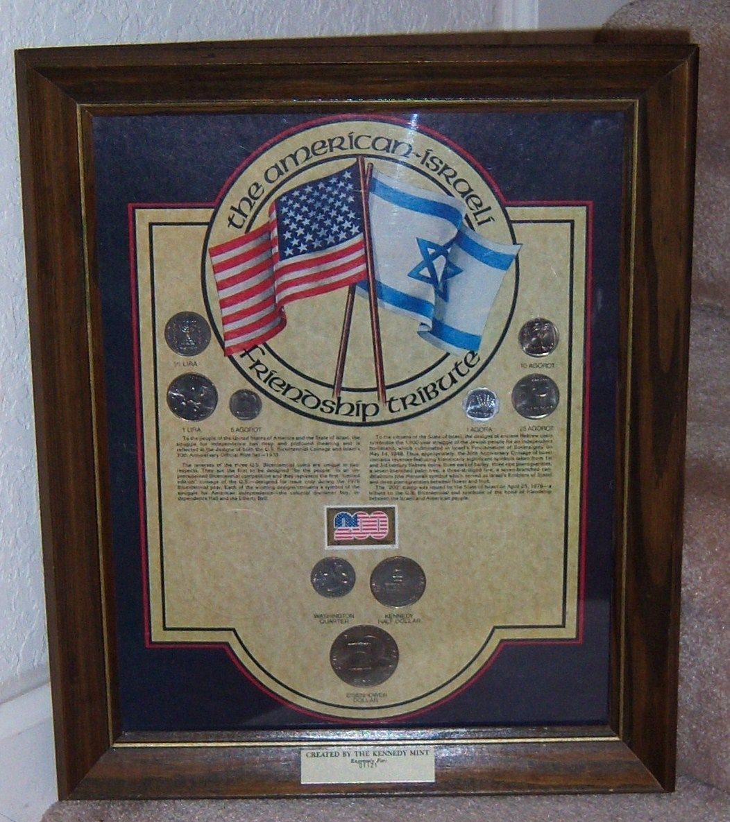 Kennedy Mint American Israeli Friendship Tribute Plaque Numbered Priv