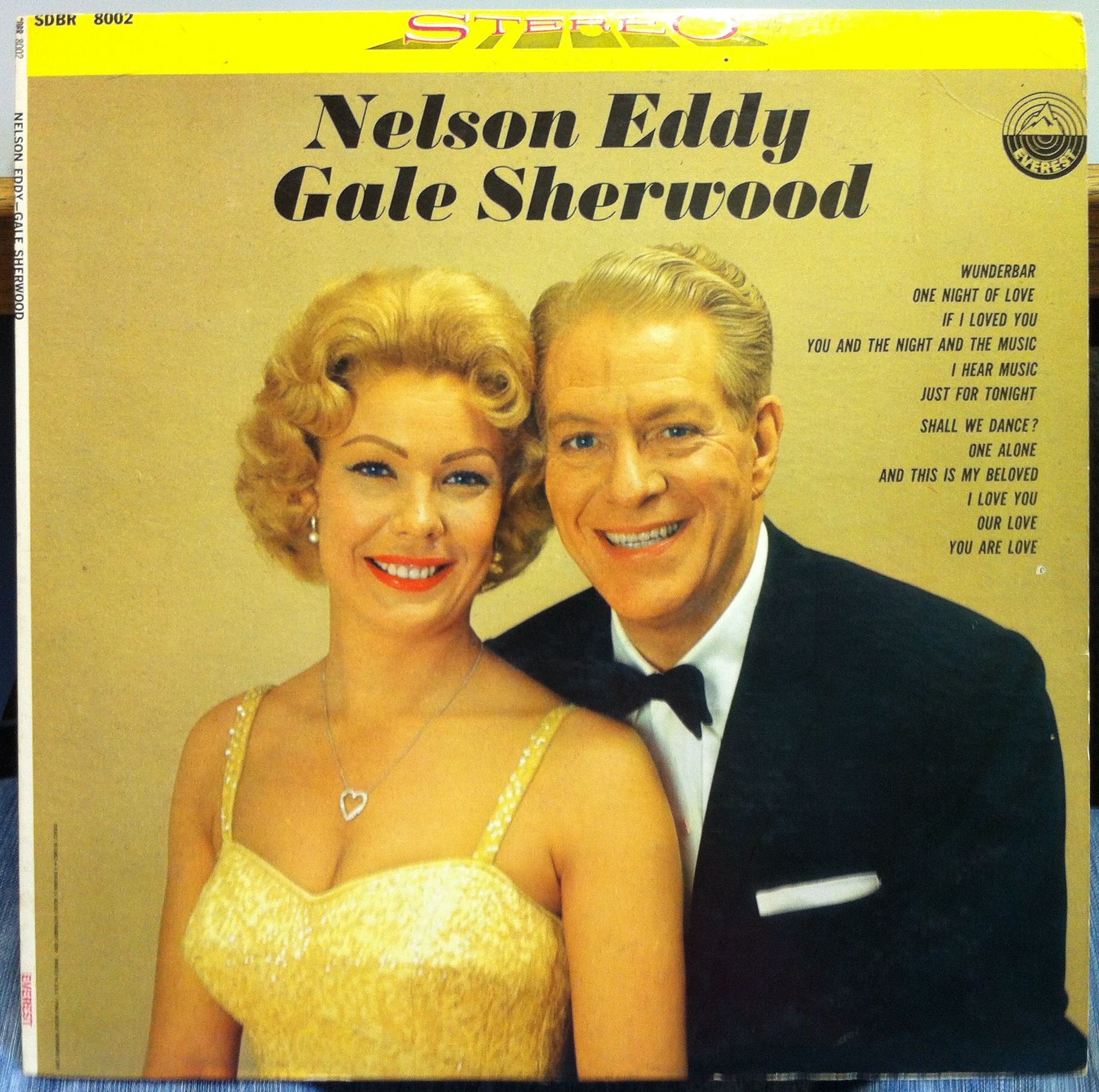 NELSON EDDY & GALE SHERWOOD s/t debut LP VG+ SDBR 8002 Belock Stereo
