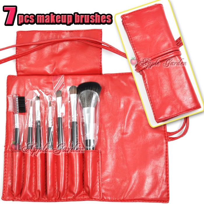 Pcs Cosmetic Eyeshadow Make Up Brush Set Red Bag 34R