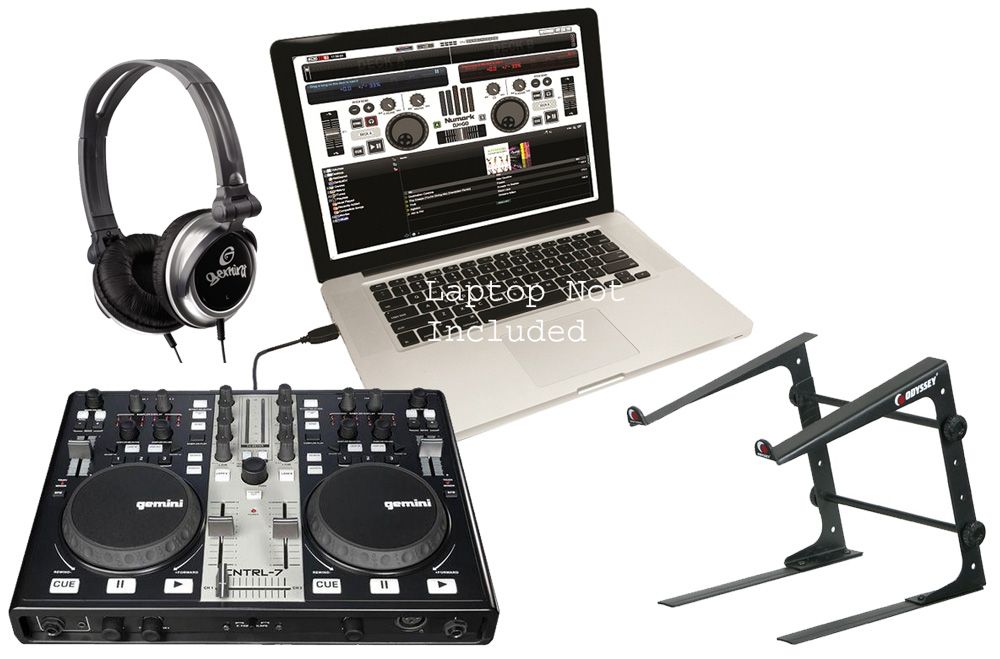 Gemini DJ Cntrl 7 Computer MIDI Controller $60 Black Laptop Stand