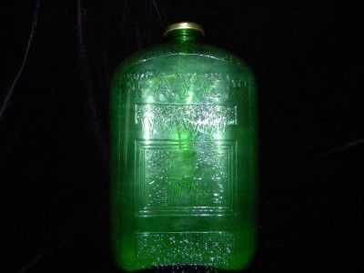  Bottle Green Depression Glass Refrigerator Bottle 1931 Sept 15