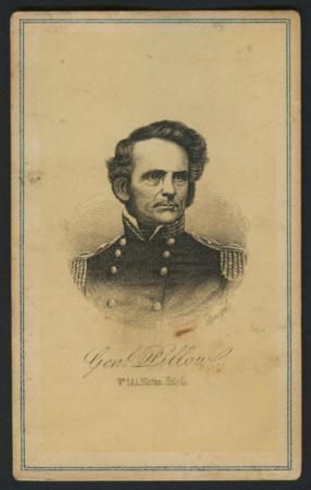 CDV Civil War Confederate General Gideon Pillow 1862