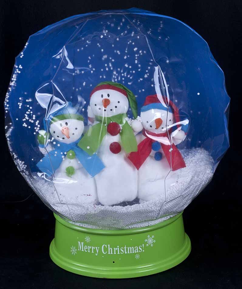 Gemmy Inflatable Snowglobe Musical Snowing Snowmen Christmas Display
