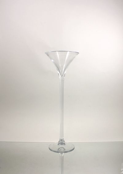 Wholesale Clear Martini Glass Vase 6 Opening x 16 Height (6pcs