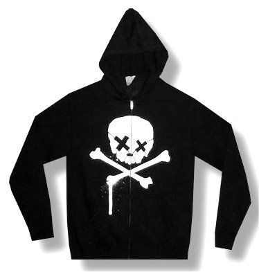 Green Day Royal Skull Black Zip Hoodie Sweatshirt New Adult Medium M