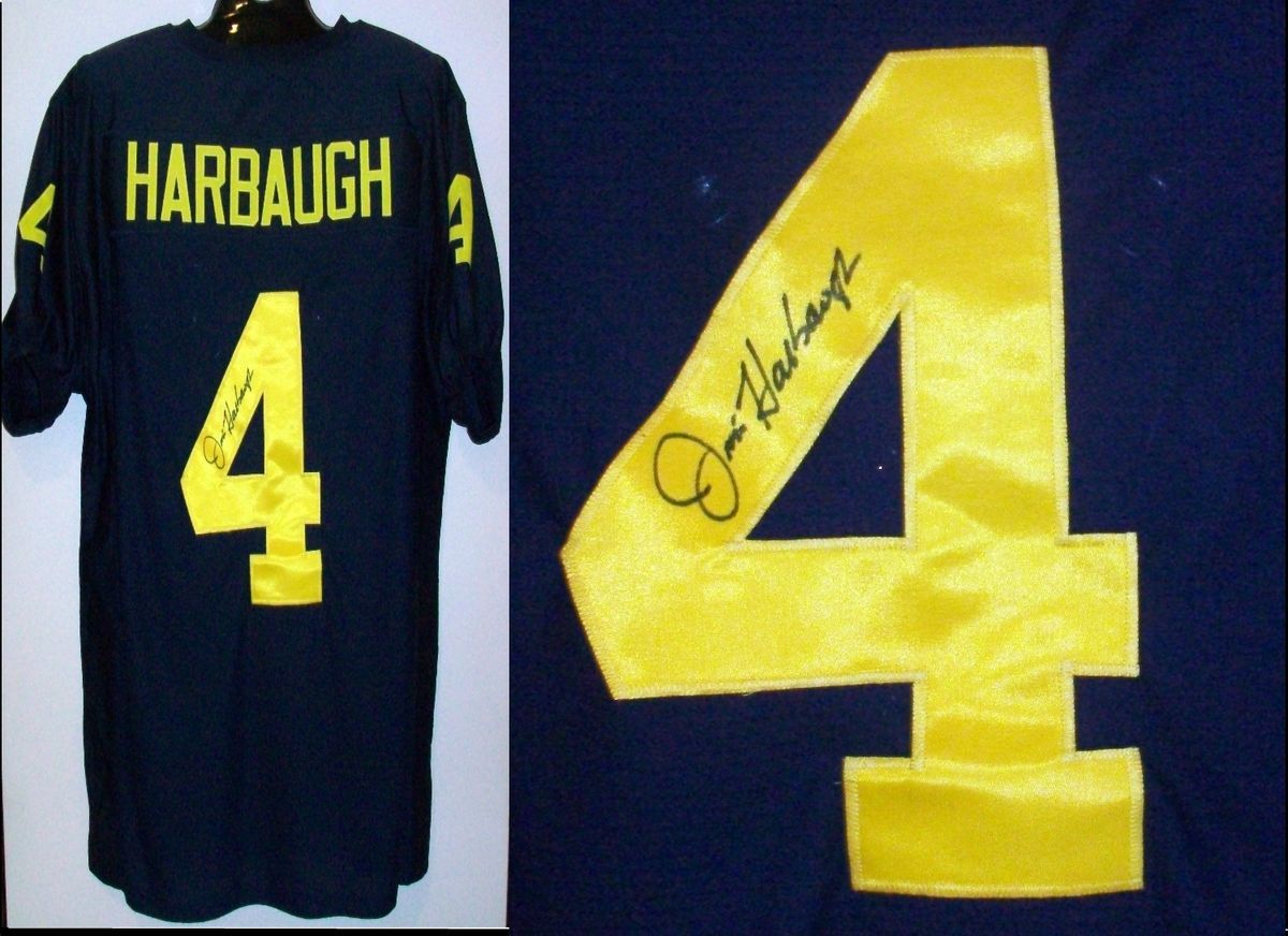 Jim Harbaugh Signed Autographed University of Michigan Jersey AAA Cert