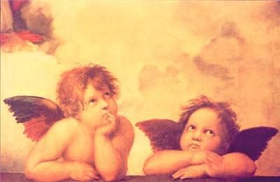 Two Very Nice Little Angels in The Heaven 19 x 26