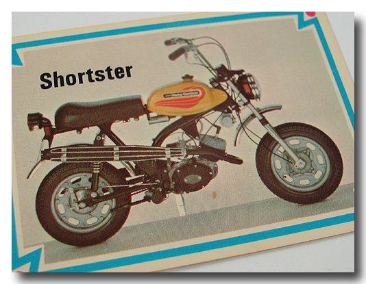 Harley Davidson Parts Shortster Motorcycle Mini Bike Trading Card