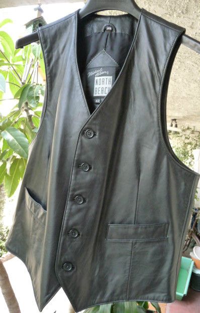 Michael Hoban North Beach Leather BLACK ButterySoft Classic Vest CLUB