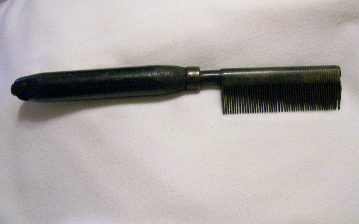 vintage pressing comb