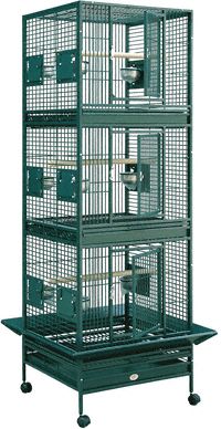 HQ Parrot Bird Cages 12422 Triple Stack Cage 24x22 Toy Toys Eclectus