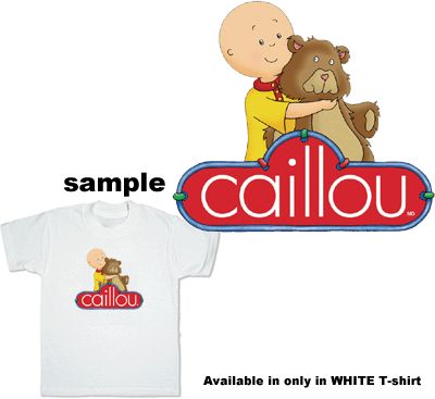 Caillou Hug Teddy Bear Child Kids Boy Girl T Shirt