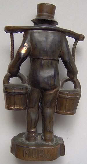  Metal Figurine Paperweight HUMMEL MORS German Man Water Buckets